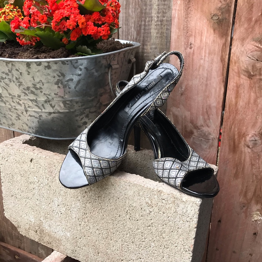 Sling back high heels